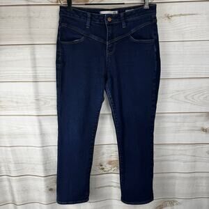 !iT Amanda Dark Wash High Rise Slim Ankle Denim Jeans Size 12